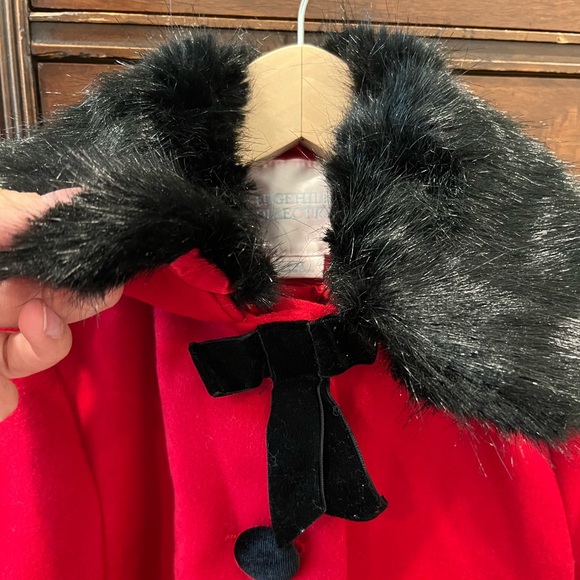 NWT Red Edgehill Collection Pea Coat - Little Girl size 6/6x - Picture 3 of 9